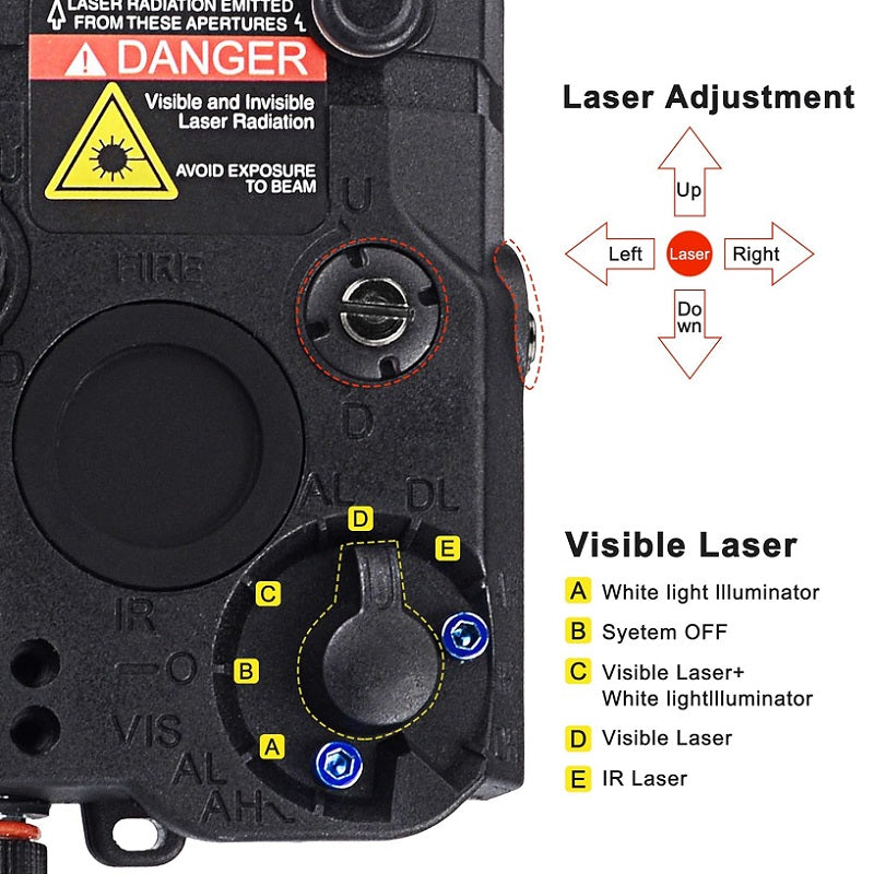 FlsashLight with IR laser NSO Gear