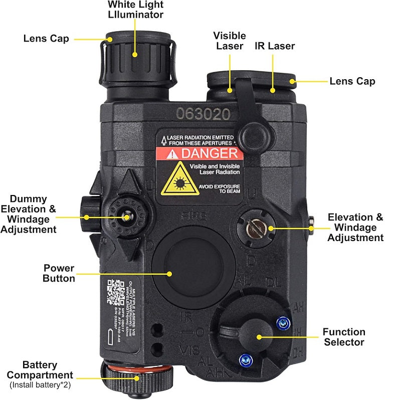 FlsashLight with IR laser NSO Gear