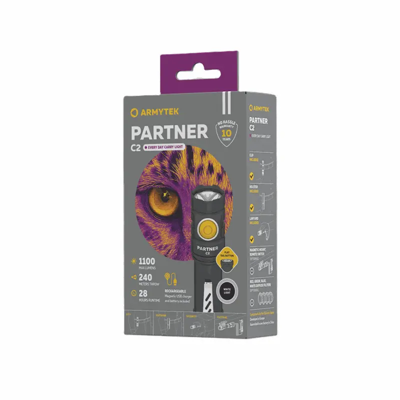 ARMYTEK PARTNER C2 MAGNET USB NSO Gear 