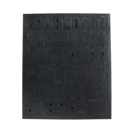 Alphabet Letters Patch Pack - Black 10*12cm