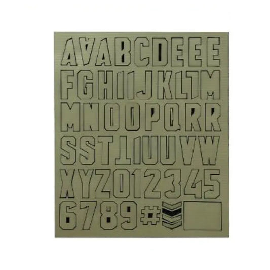 Alphabet Letters Patch Pack - Green 10*12cm NSO Gear 