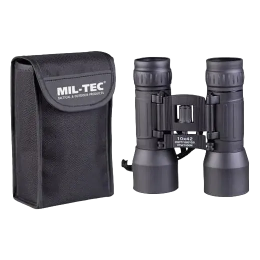 Mil-Tec Black Collapsible Binocular 10x42 - Κυάλια Αναδιπλούμενα Στρατιωτικά