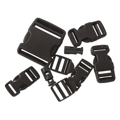 Mil-Tec Black 9-Piece Buckle Set | Σετ Αγκραφών Tactical