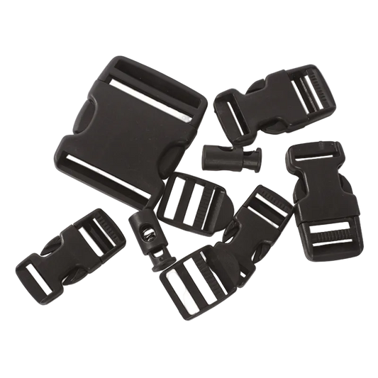 Mil-Tec Black 9-Piece Buckle Set | Σετ Αγκραφών Tactical