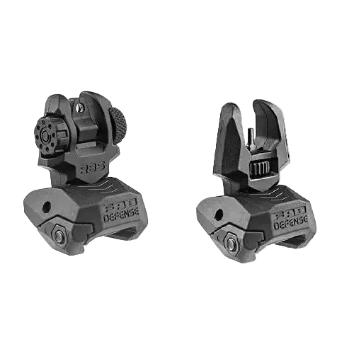 FAB Defense FBS+RBS Flip-up Sights Set - Σετ Ανακλινόμενων Σκοπεύτρων Picatinny