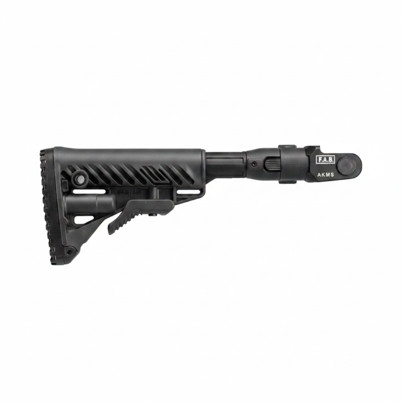 Black rifle stock with FAB-538 branding on a white background