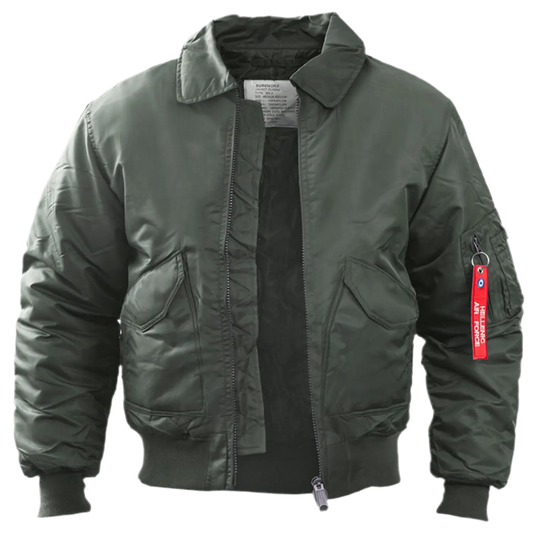 Flight Jacket - Olive Green NSO Gear 