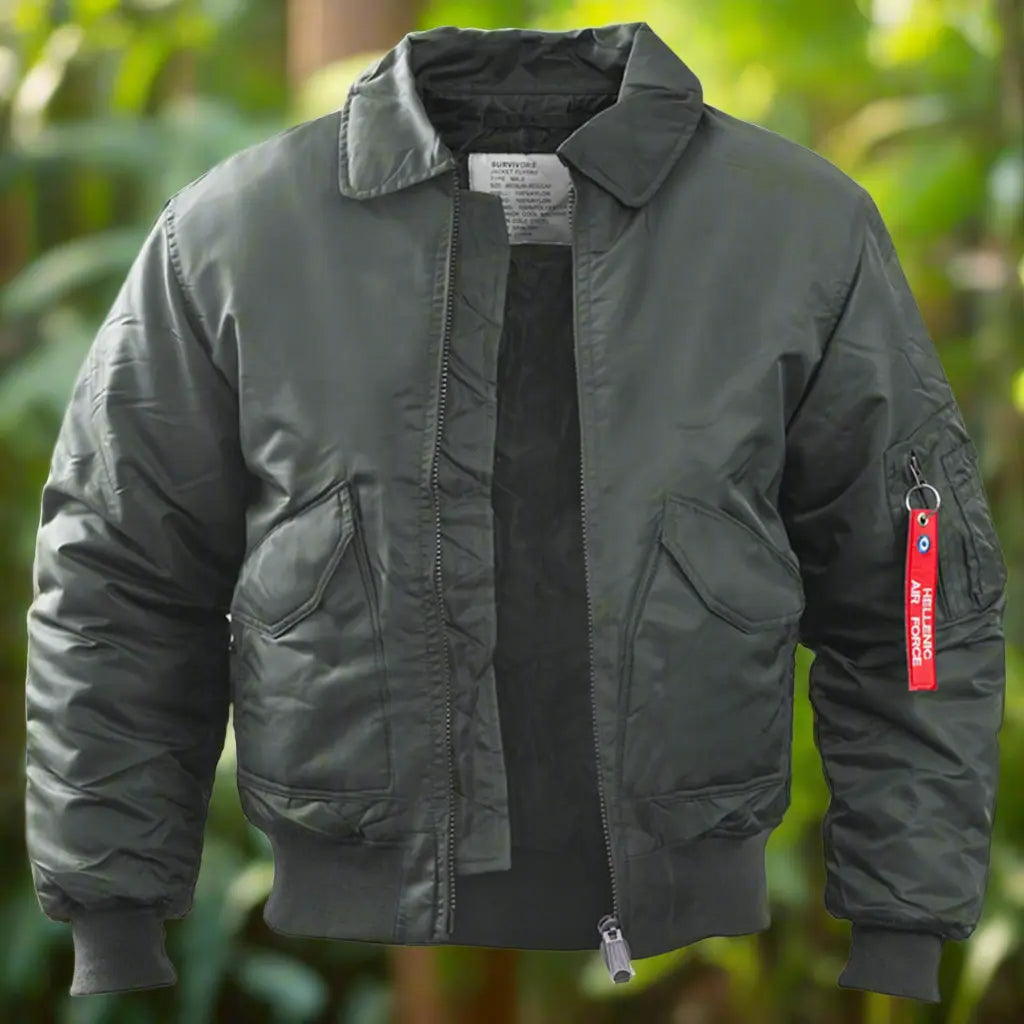 Flight Jacket - Olive Green NSO Gear 