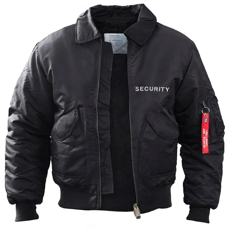 Flight Jacket SECURITY - Black NSO Gear 