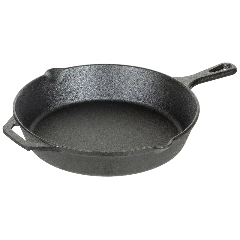 MFH Μαντεμένιο Τηγάνι Camping Cast Iron με Διπλή Λαβή (30cm)
