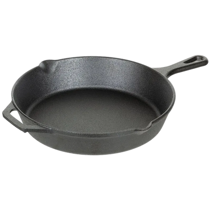 MFH Μαντεμένιο Τηγάνι Camping Cast Iron με Διπλή Λαβή (30cm)