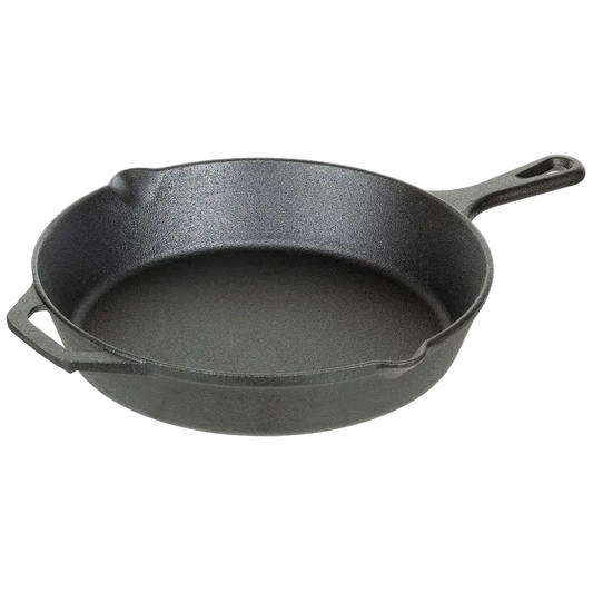 MFH Μαντεμένιο Τηγάνι Camping Cast Iron με Διπλή Λαβή (30cm)
