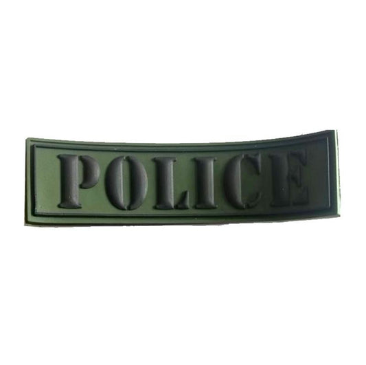 Police Patch - velcro 3D (Green) NSO Gear Velcro Patches