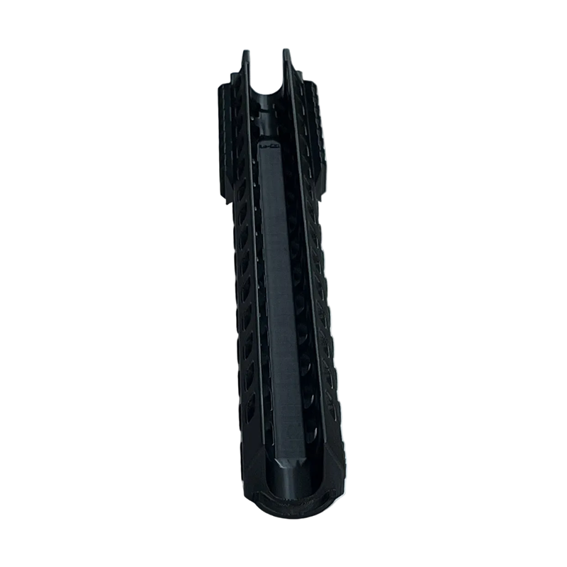 Black multi-tool on a white background