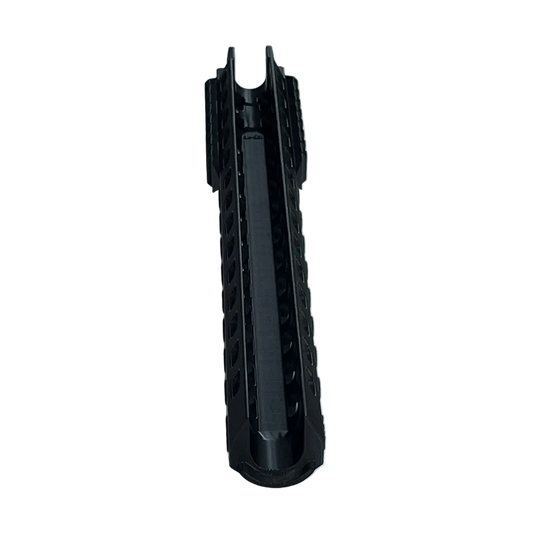 Black multi-tool on a white background
