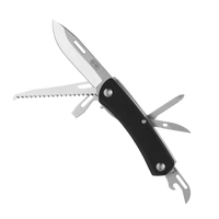 M-Tac Folding Knife Type 9 (6 Tools) Black/Steel - Πολυεργαλείο & Μαχαίρι