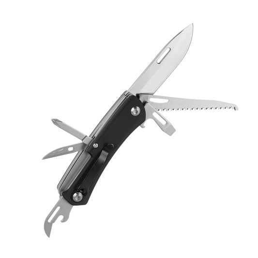 M-Tac Folding Knife Type 9 (6 Tools) Black/Steel - Πολυεργαλείο & Μαχαίρι