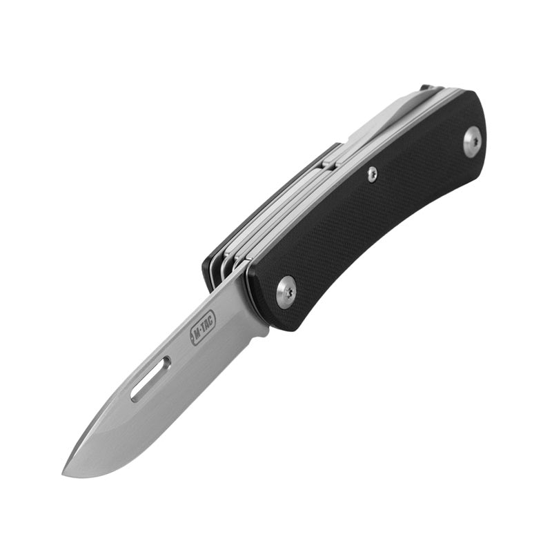 M-Tac Folding Knife Type 9 (6 Tools) Black/Steel - Πολυεργαλείο & Μαχαίρι