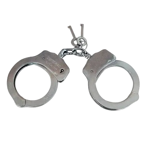 Survivors Chain Handcuffs Nickel Double Lock - Χειροπέδες Μεταλλικές με Αλυσίδα
