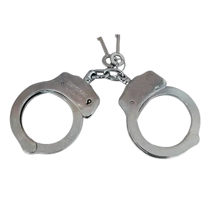 Survivors Chain Handcuffs Nickel Double Lock - Χειροπέδες Μεταλλικές με Αλυσίδα