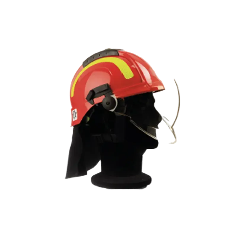 SAFCO TYTAN MAX Firefighting Helmet with Visor and Neck Protector - Κράνος Πυροσβεστών