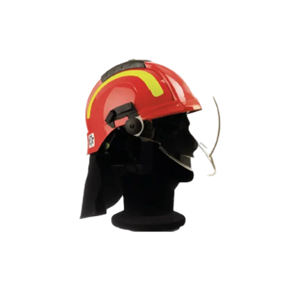 SAFCO TYTAN MAX Firefighting Helmet with Visor and Neck Protector - Κράνος Πυροσβεστών