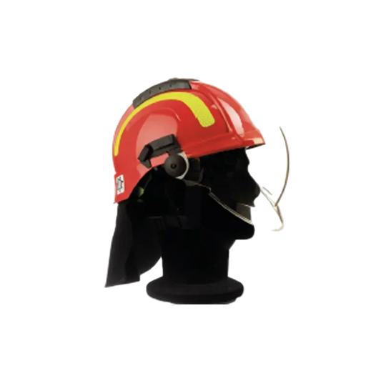 SAFCO TYTAN MAX Firefighting Helmet with Visor and Neck Protector - Κράνος Πυροσβεστών