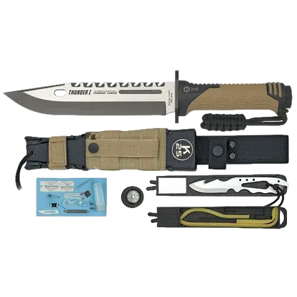 K25 Tactical Knife Thunder I Serie Energy TAN NSO Gear 