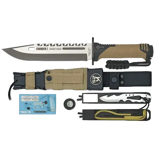 K25 Tactical Knife Thunder I Serie Energy TAN NSO Gear 