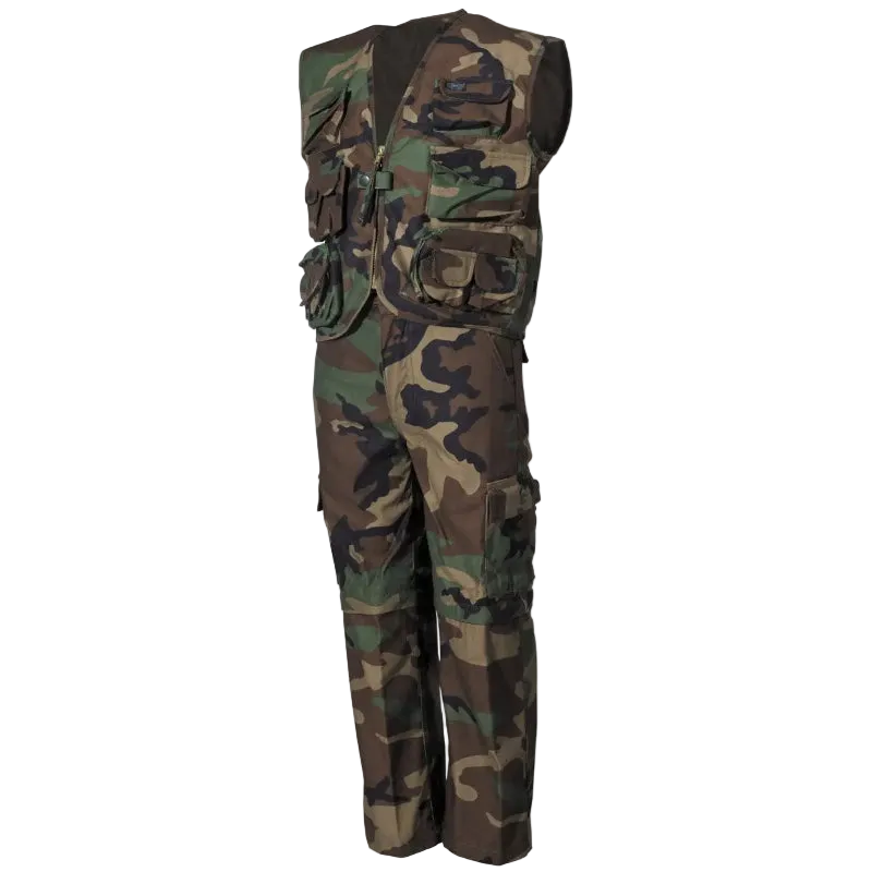 MFH Kids Set Pants & Vest Woodland - Παιδικό Σετ Παντελόνι & Γιλέκο Camo