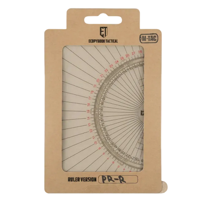 M-Tac Ecopybook Tactical Protractor PR-R - Τακτικό Μοιρογνωμόνιο Αντιανακλαστικό