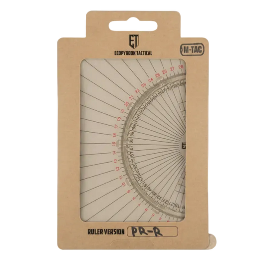 M-Tac Ecopybook Tactical Protractor PR-R - Τακτικό Μοιρογνωμόνιο Αντιανακλαστικό