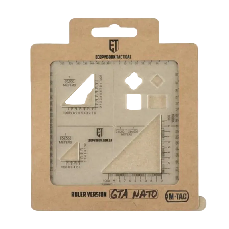M-Tac Ecopybook Tactical Ruler GTA NATO - Τακτικός Χάρακας Αντιανακλαστικός