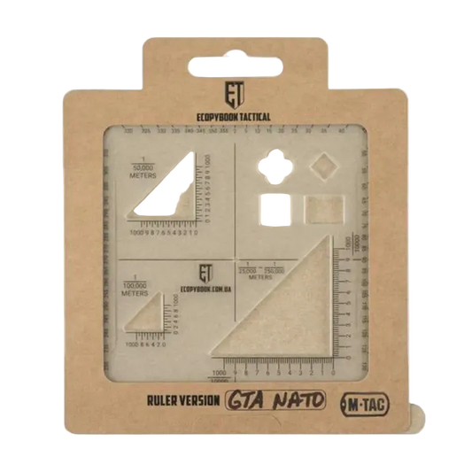 M-Tac Ecopybook Tactical Ruler GTA NATO - Τακτικός Χάρακας Αντιανακλαστικός
