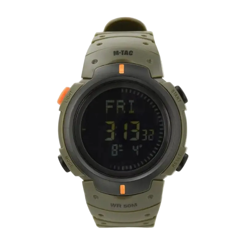 M-Tac Watch Tactical Compass Olive - Τακτικό Ρολόι με Πυξίδα