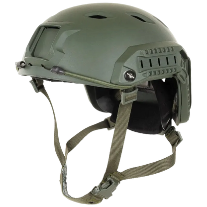 MFH FAST Paratrooper Helmet OD Green - Τακτικό Κράνος ABS με Ράγες & NVG Mount