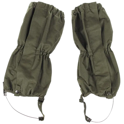 MFH - Gaiters, OD green, with zip, steel wire NSO Gear 