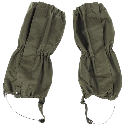 MFH - Gaiters, OD green, with zip, steel wire NSO Gear 