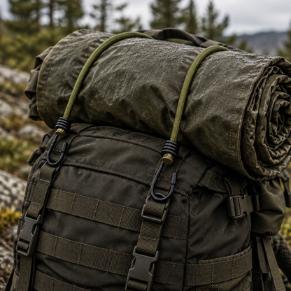MFH Expander OD Green 75 cm with Hooks 6 mm 2-pack - Λάστιχο Φορτίου