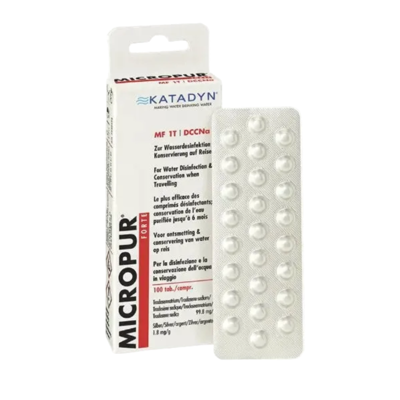 Katadyn Micropur Forte MF1/100T - Ταμπλέτες Καθαρισμού Νερού Επιβίωσης (100 τεμάχια)