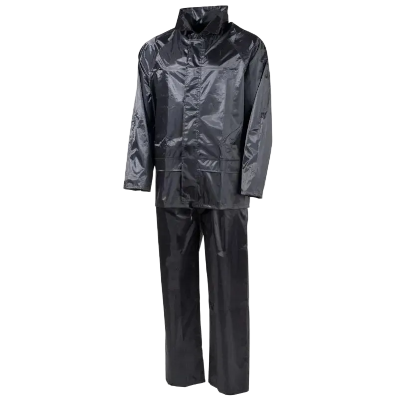 Mil-Tec Black Wet Weather Suit - Αδιάβροχο Κοστούμι 2 Τεμαχίων