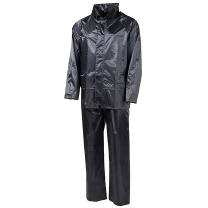 Mil-Tec Black Wet Weather Suit - Αδιάβροχο Κοστούμι 2 Τεμαχίων