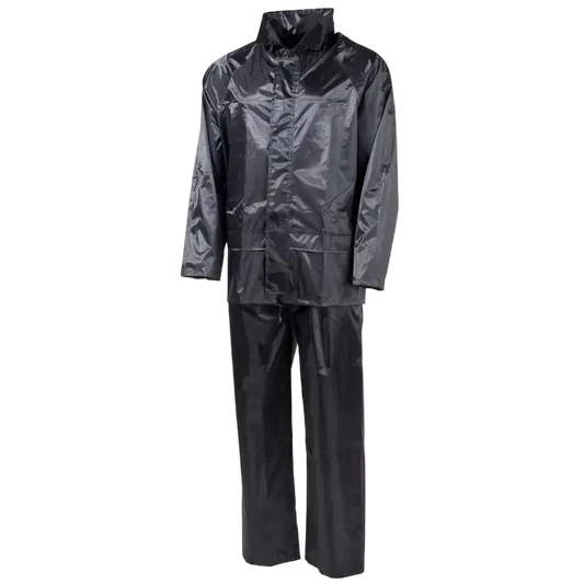 Mil-Tec Black Wet Weather Suit - Αδιάβροχο Κοστούμι 2 Τεμαχίων
