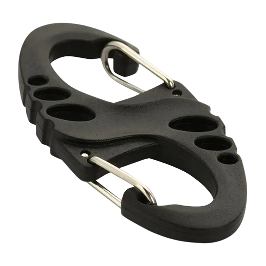 M‑Tac - Plastic S‑Hook Carabiner (Black) NSO Gear 