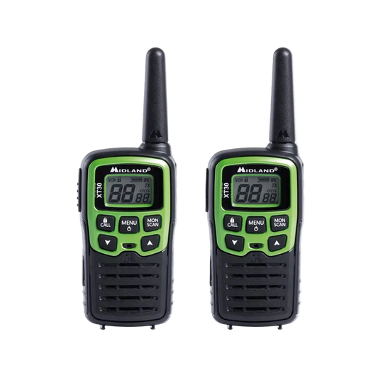 Midland XT30 Walkie Talkie PMR446 με USB Charger - Σετ 2 Ασυρμάτων 16 Καναλιών