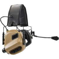 EARMOR M32 Plus Tactical Earmuffs Coyote Brown - Ενεργές Ωτοασπίδες Επικοινωνίας