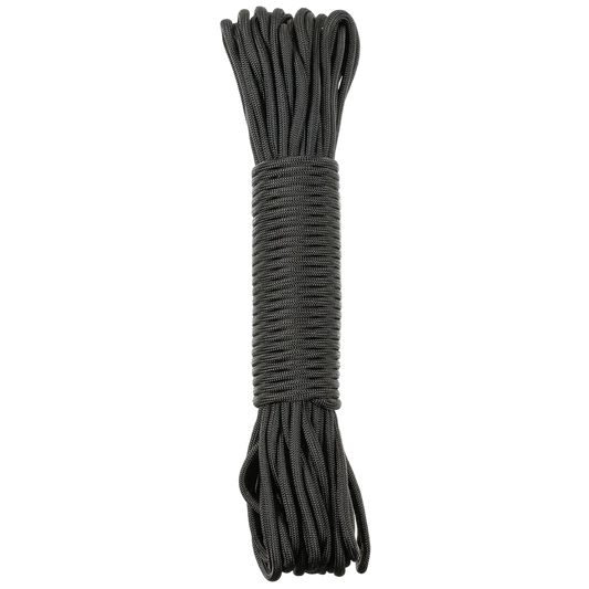 MFH Parachute Cord Black 100FT Nylon - Σχοινί Επιβίωσης Paracord Μαύρο