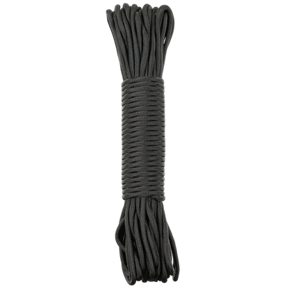 Parachute Cord, black, 50 FT, Nylon