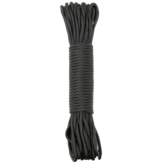 Parachute Cord, black, 50 FT, Nylon