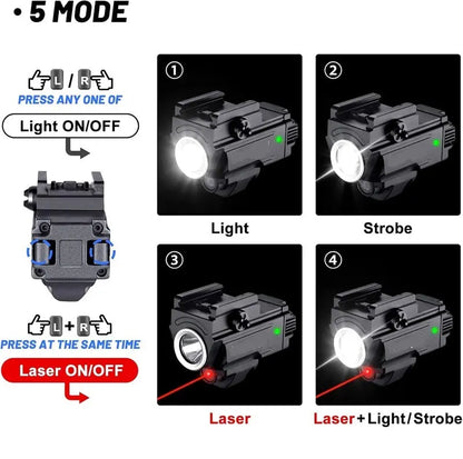 Pistol Tactical Flashlight NSO Gear 
